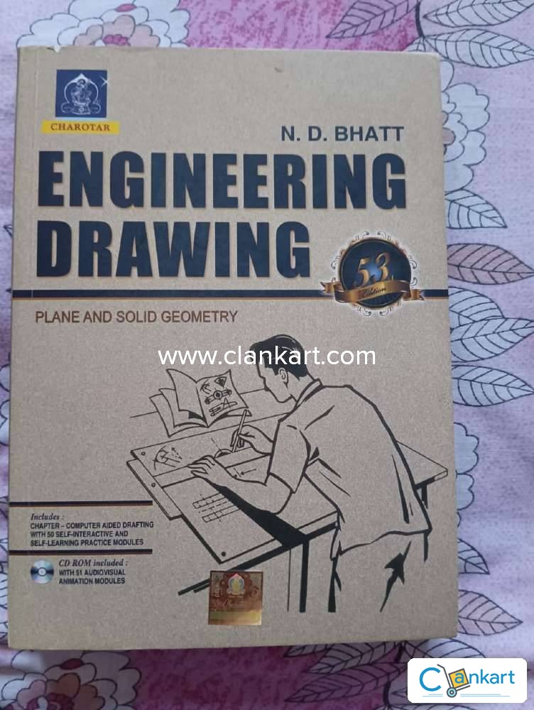 Textbooks | Engineering Drawing By N.D.Bhatt....Having Plane A | Freeup