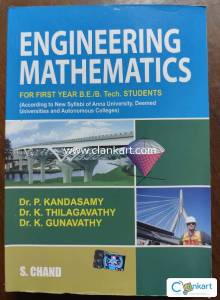 Engineering Mathematics for First Year B.E/B.Tech