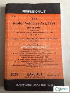 The Motor Vehicles Act, 1988 (59 of 1988) latest edition 2025
