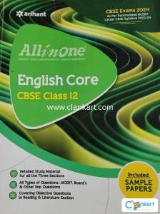 English Core All in One Class 12 CBSE with Sample papers