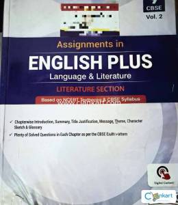 English Plus. LITERATURE AND LANGUAGE Based on NCERT Textbooks, CBSE