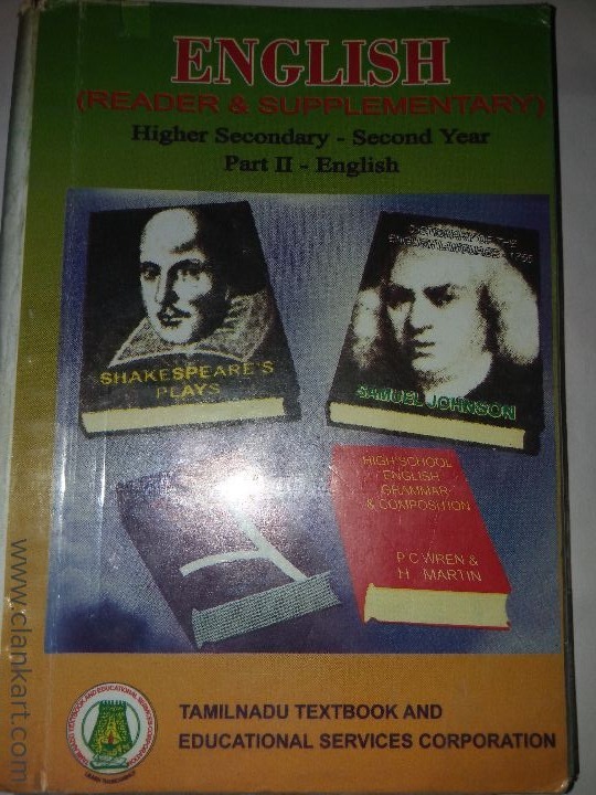 English Textbook and supplementary for 12th std