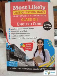 English core CBSE class 12 question bank latest edition