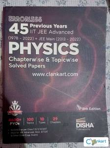 Errorless 45 years PYQ BOOK Physics