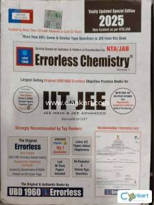Errorless Chemistry Jee and Cuet volume 1&2