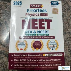 Errorless physics class 12 Neet