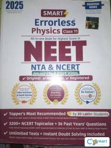 Errorless physics volume 1 Neet, NTA and ncert