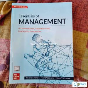 Essentials of Management; Harold Koontz, Heinz Weihrich, Mark V. Cann