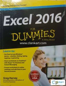 Excel 2016 for dummies- a Wiley brand(unopened)
