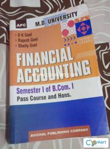 FINANCIAL ACCOUNTING FOR CLASS B. COM(PASS, HONS.), SEMESTER-1