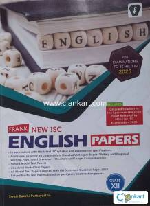 FRANK NEW ISC ENGLISH PAPER 2025 ISC
