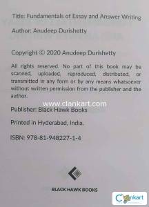 FUNDAMENTALS OF ESSAY AND ANSWER WRITING BY ANUDEEP DURISHETTY