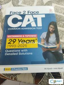 Face 2 face CAT by Arihant previous yr paper book