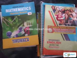 Few NCERT's , object books, ap and ts emacet and inter books