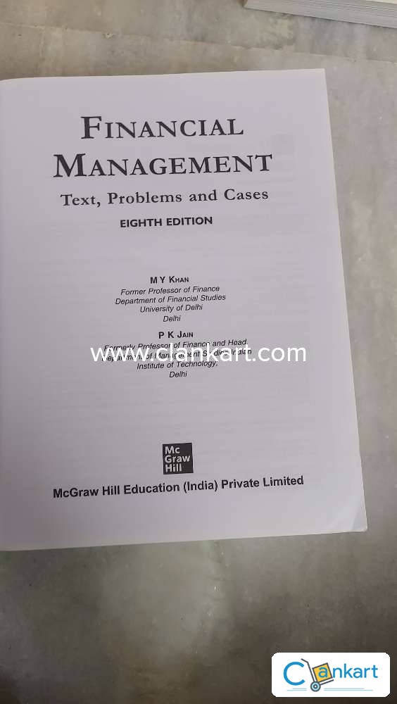 Buy 'Financial Management: Text, Problems And Cases [Paperback] M. Y ...