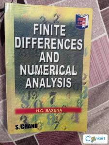 Finite differences and numerical analysis by HC Saxena