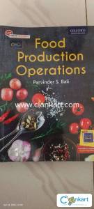 Food Production Operations for culinary arts