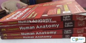 For Sale: BD Chaurasia Human Anatomy (Volumes 14, 8th Edition)