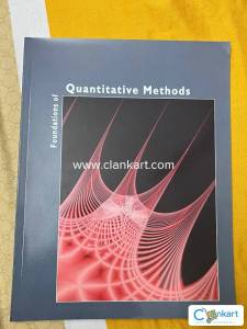 Foundation of Quantitative Methods