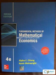 Fundamental methods of Mathematical Economics 2021 edition