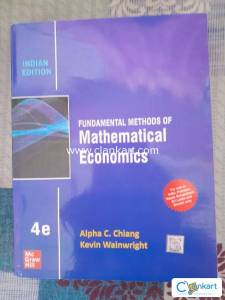 Fundamentals of Mathematical Economics