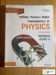 Fundamentals of Physics Class 12 by Halliday, Resnick, Walker