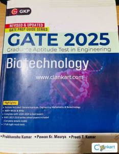 GATE 2025 Biotechnology  Complete Preparation Guide with 3600+ MCQs,