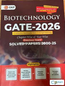 GATE Biotechnology 2026  Previous Years Solved Papers (20002025)