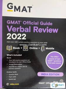 GMAT 2022 edition verbal review book