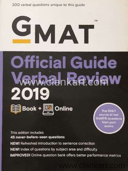 GMAT OFFICIAL GUIDE VERBAL REVIEW 2019 Hardly used