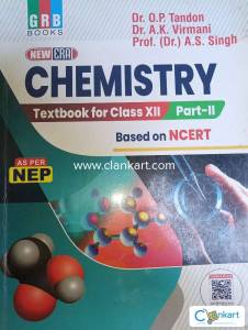 GRB BOOKS FOR ORGANIC CHEMISTRY FOR CLASS 12