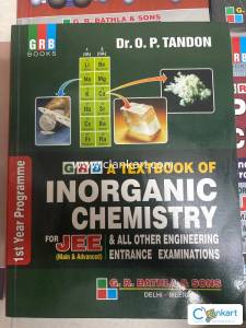 GRB Inorganic chemistry 1st year programme