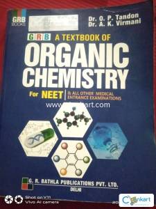 GRB Textbook for organic chemistry for NEET and other medical exams