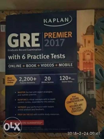 GRE 2017 Latest edition Kaplan full solved papers and best content