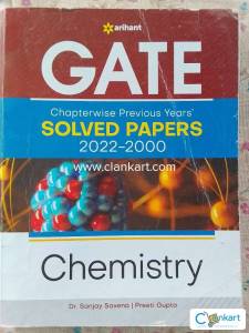 Gate solved papers chemistry 2022-2000 second hand book