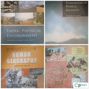4 Geography Book Bundle class 11th and 12th