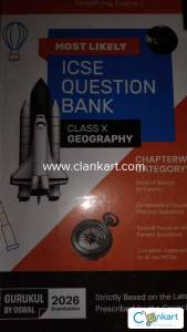 Geography Icse question bank for class 10,2026 edition