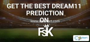 Get The Best Dream11 Prediction on FSK. Website: fantasysportsking.in