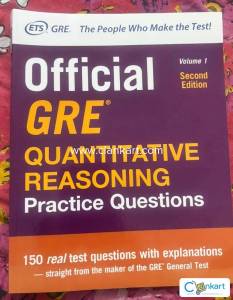 Good quality latest ETS Official GRE Quantitative Reasoning Book