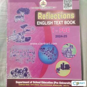 Government of Karnataka english textbook for 1st puc
