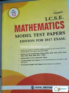 Goyal 's ICSE Mathematics Model Test Papers