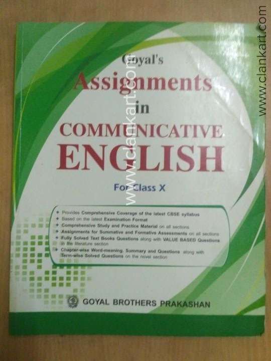 Goyals Assignments in Communicative English