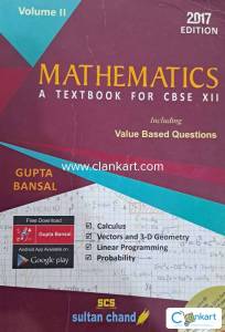 Gupta Bansal Mathematics Volume 2 Class 12th