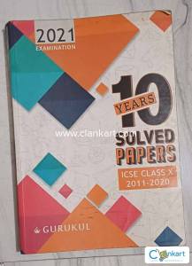 Gurukul I.C.S.E Class X  solved papers