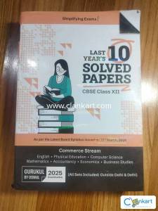 Gurukul by Oswal Commerce Solved Papers CBSE