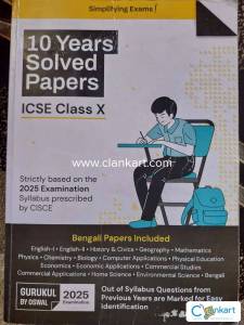 Gurukul by Oswal ICSE 10 Years Solved Papers Class 10 Exam 2025