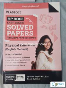 HPbose Physical education solved paper for class 12