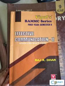 HSC FIRST YEAR EFFECTIVE COMMUNICATION-II BOOK (FYBMM)