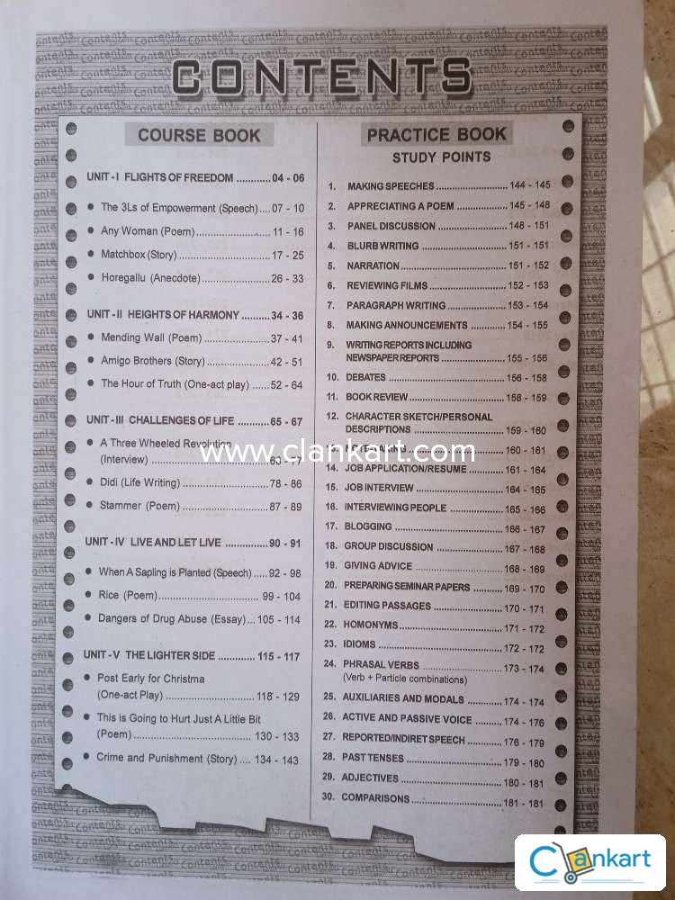 Buy english book in excellent condition at clankart