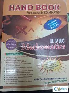 Hand Book Mathematics,Biology,English 2nd puc